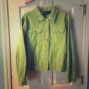 Lighthouse Apparel Green Embroidery Jacket