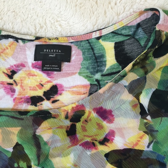 ❌BUNDLED❌ Anthropologie Deletta Alstroemeria Tee - Picture 3 of 4