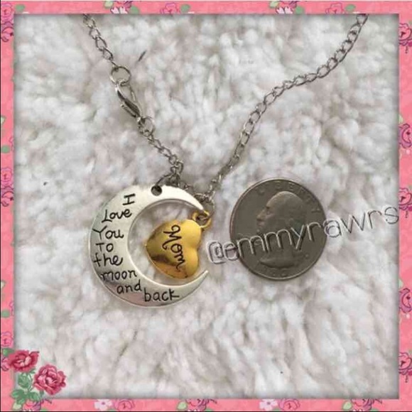 Mom, I love you to the moon and back necklace - Picture 2 of 2