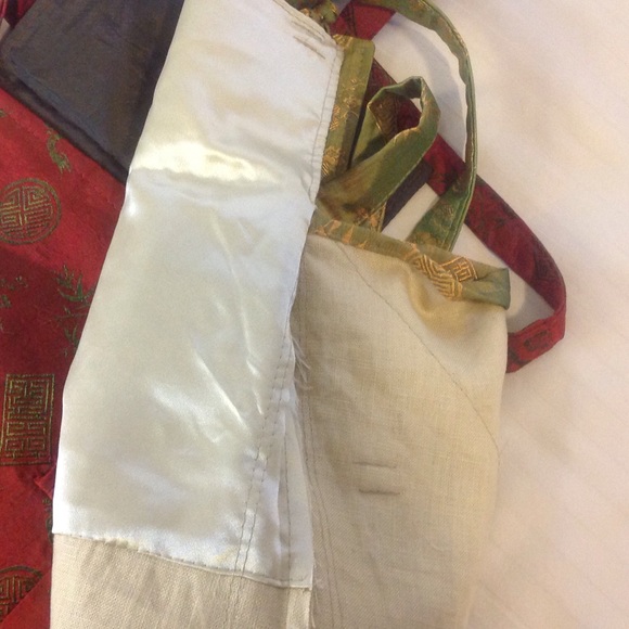 Bundle of 2 handmade fabric bags from Vietnam - Picture 4 of 4