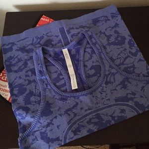 NWOT lululemon tank tops (bluish purple & gray)