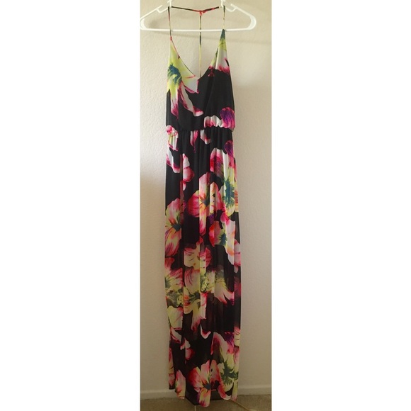 Vibrant backless Maxi dress from Bloomingdales