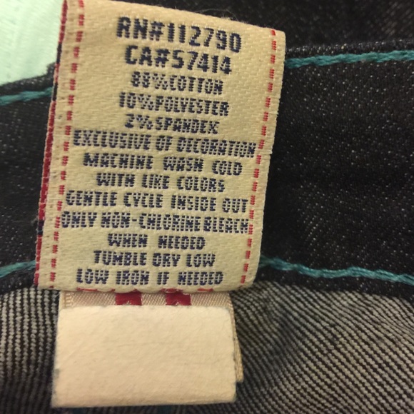 True Religion Turquoise Stitched Skinny Jean - Picture 4 of 4
