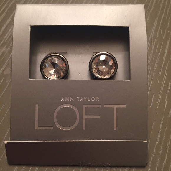 LOFT Stud Rhinestone Earrings