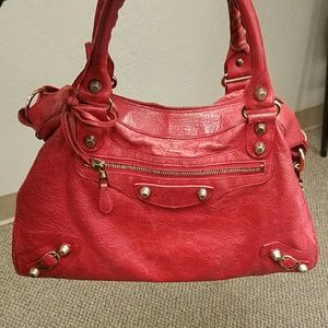 Balenciaga mini city red