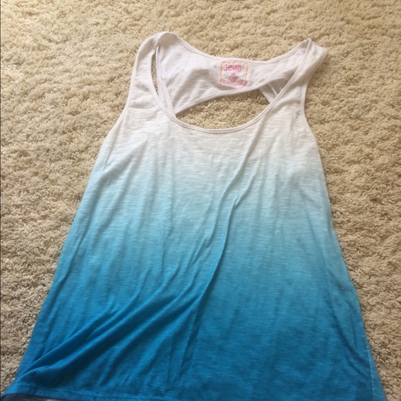 Ombré high low shirt