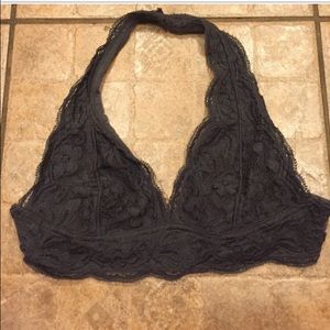 Pins and needles halter bralette