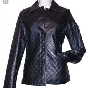 Siena Genuine Soft Leather Quilted leather coat