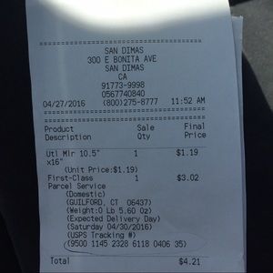 PROOF: Tapestry trade shipped out today :)