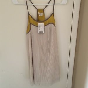 Cream and Yellow Trim Dress