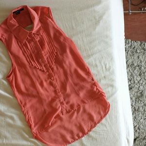 Coral blouse