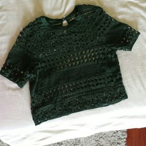 Forest green top