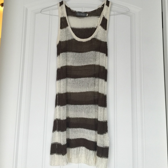 Cable knit tank top