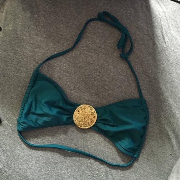 Teal swimsuit top