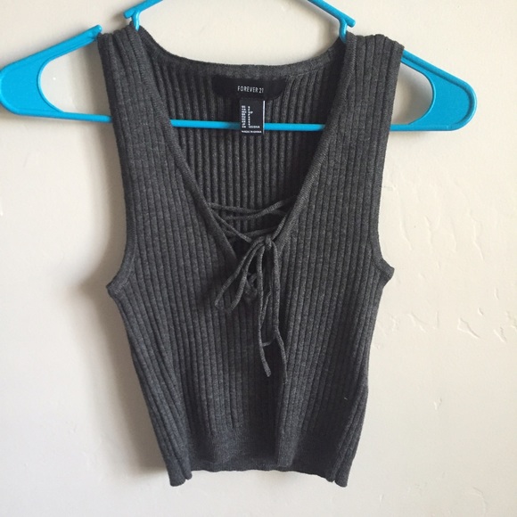 Lace Up Crop Top