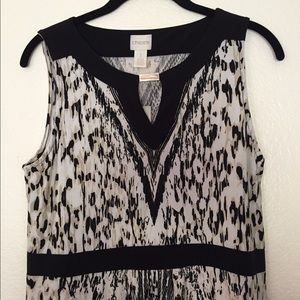 New Chico's Animal Print Maxi Dress