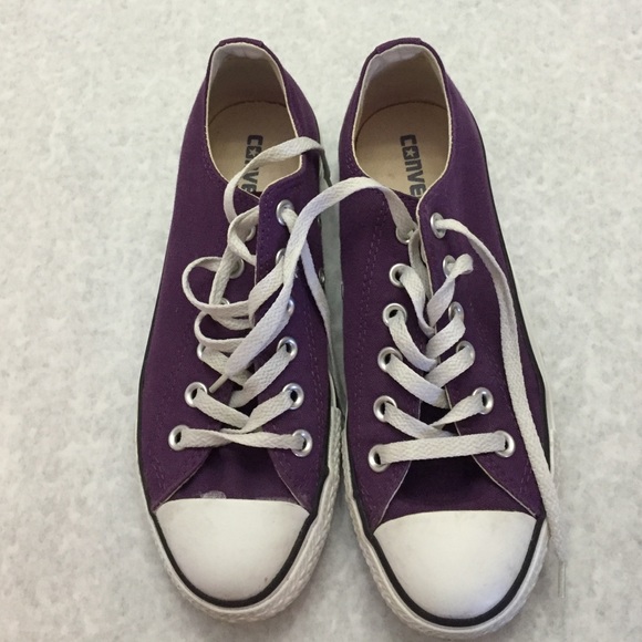 Purple Converse Low-tops size 7 women's!!