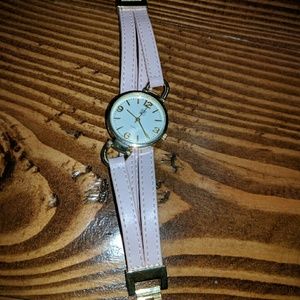 Pink wrap watch
