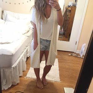 Free People sloppy pocket cardigan