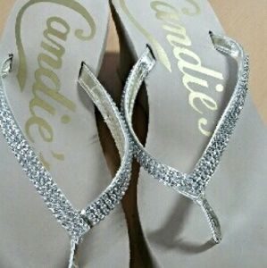 Candies Rhinestone Flipflops