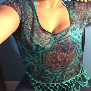 Charlotte Russe Beach Blouse