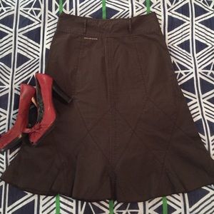 Brown DKNY skirt
