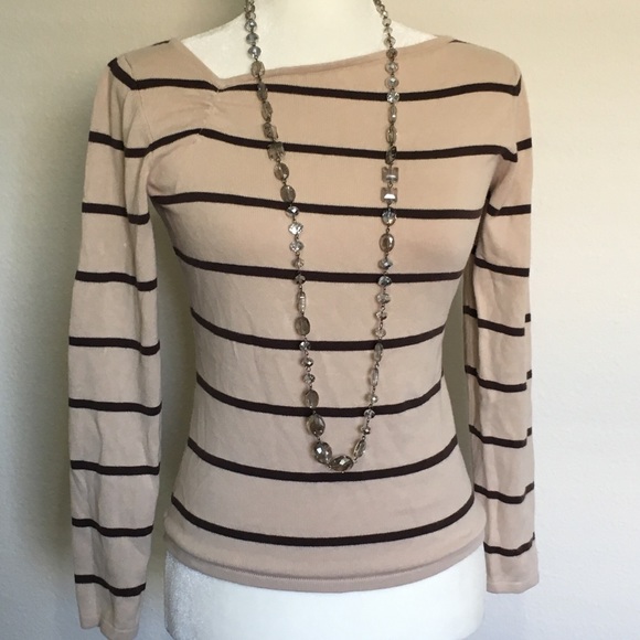 BANANA REPUBLIC STRIPE KNIT TOP BLOUSE XS