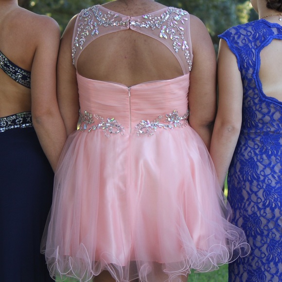 Pink Short Formal Dress - Picture 2 of 2