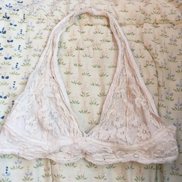 Off White Halter Bra
