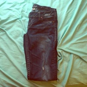 Silver Jeans "Tuesday" Mid Straight Dark Wash