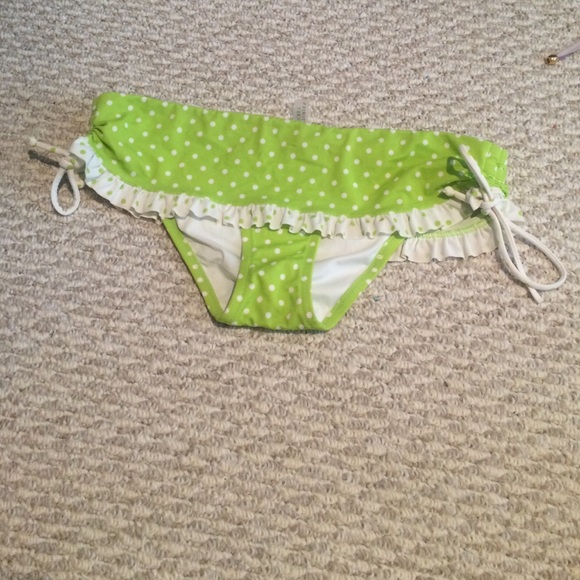 Victoria's Secret flouncy polka dot swim bottoms