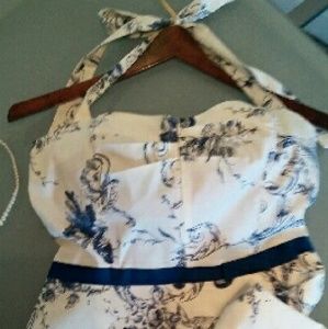 City Triangles A-line halter dress