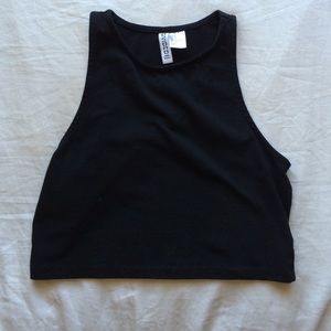 Black Cropped Tank