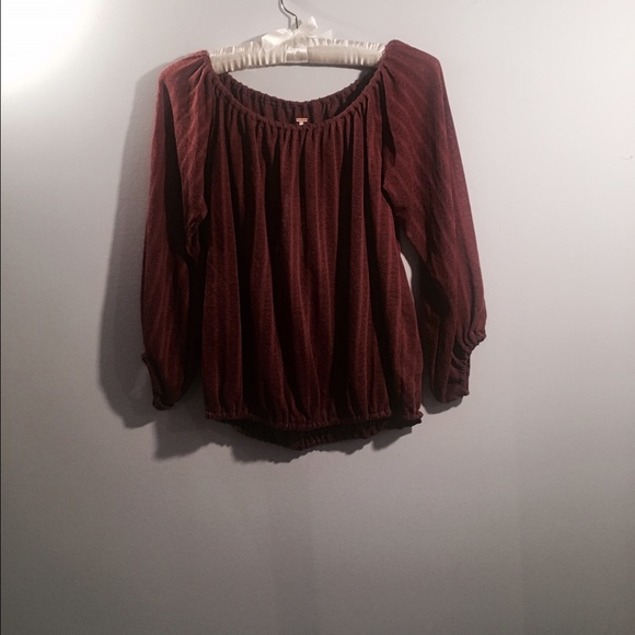 NWT maroon free people sweater.