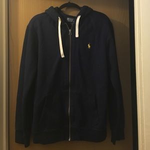 Men's Dark Blue Polo Ralph Lauren Hoodie, Sz XL