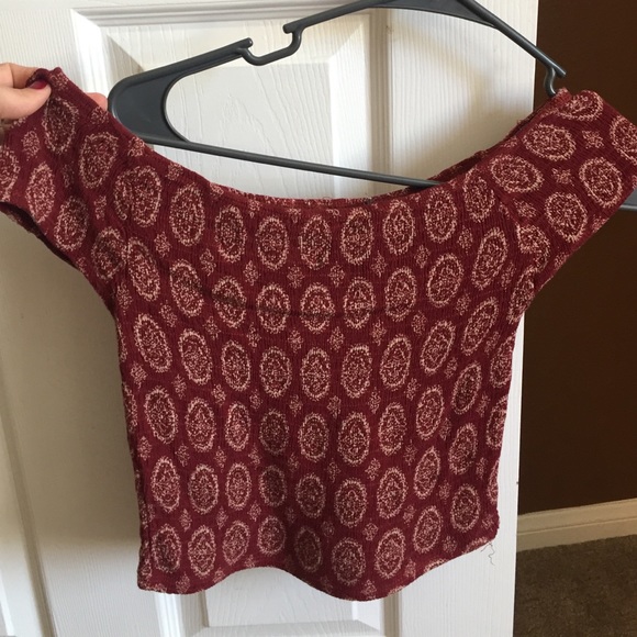 Off the shoulder crop top