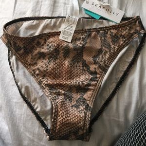 Snake skin bikini bottoms