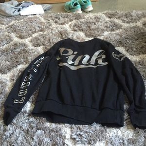 Pink crew neck sweater