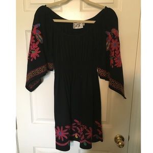 VaVa black embroidered dress