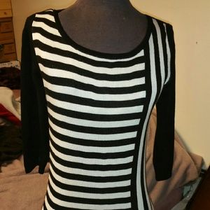 Striped sweater dress