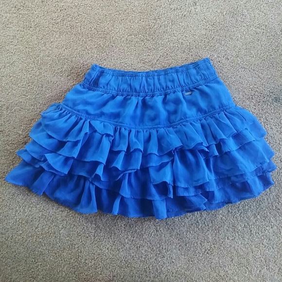 Blue Hollister Ruffle Skirt