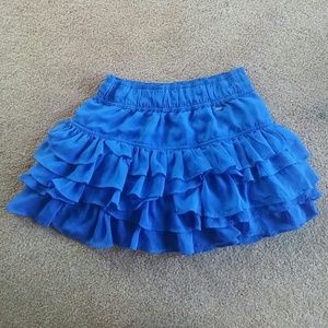 Blue Hollister Ruffle Skirt