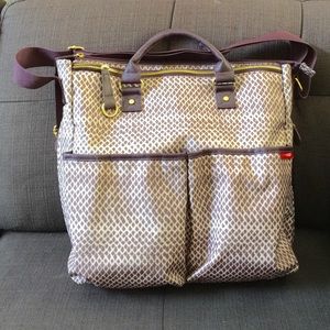 Skip Hop Duo Diaper Bag - Eggplant