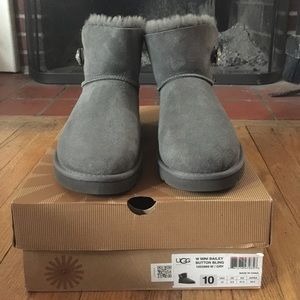 $SOLD$ UGG Mini Bailey Button Bling