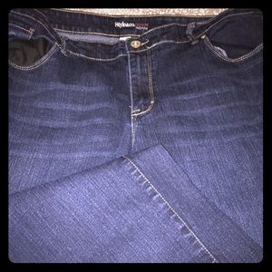 Ankle Cut Dark Denim Jeans Size 20W