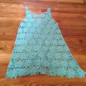Blue lace tank