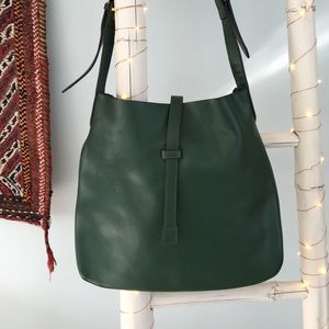Genuine Leather Forest Green Purse