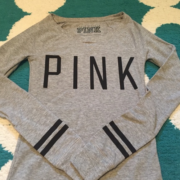 vs pink long sleeve nightshirt