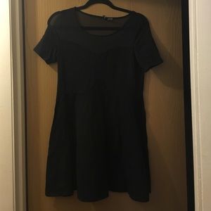 Black H&M Mesh Top Dress