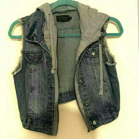 Euro Style Hooded Jean Jacket